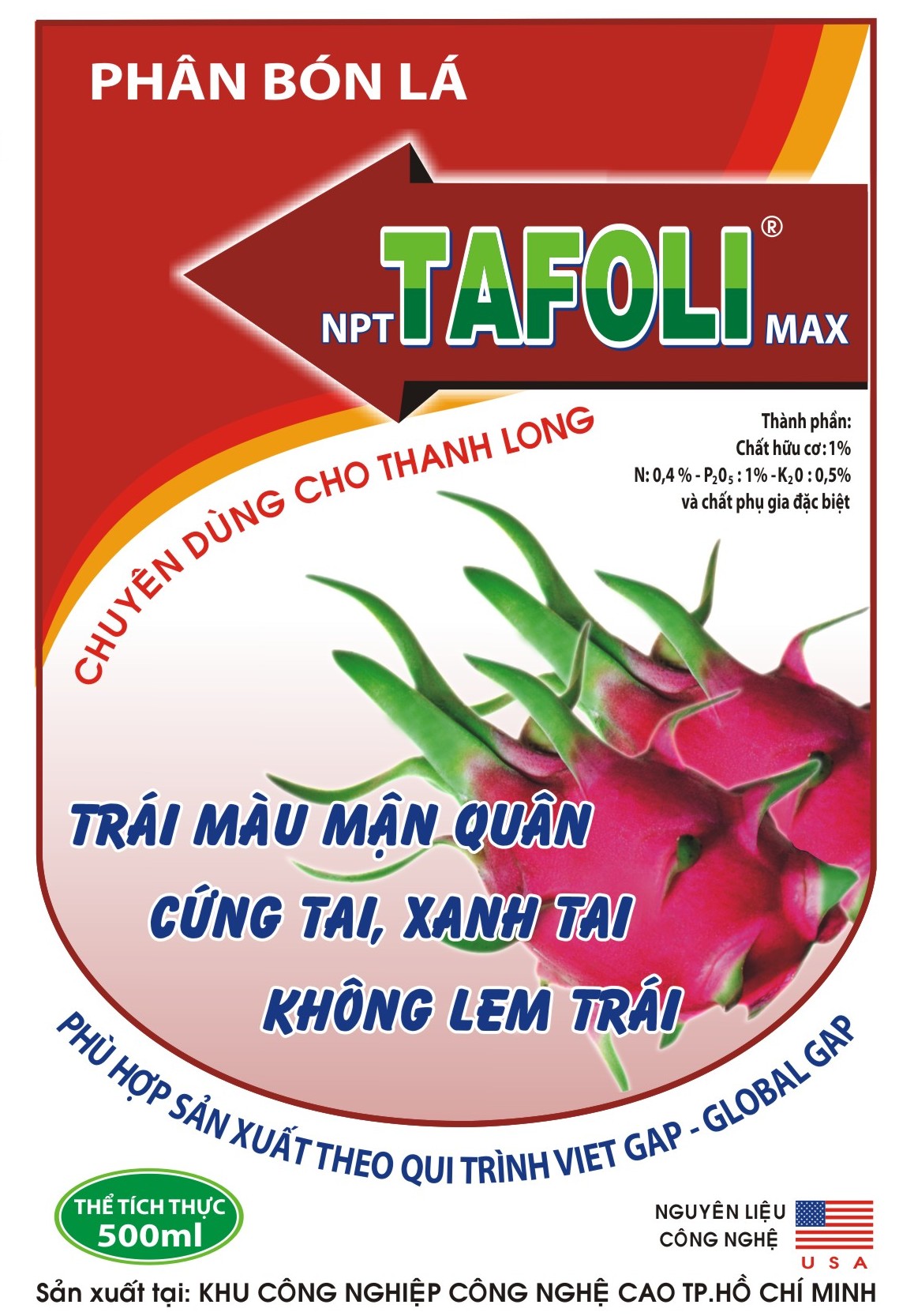 TAFOLImax cho cây Thanh Long